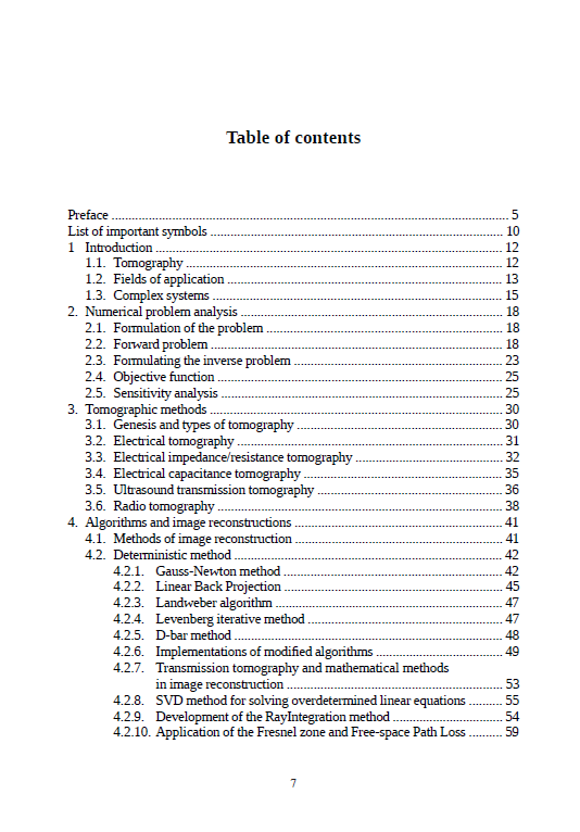 TOMOGRAPHIC IMAGING IN ENVIRONMENTAL, INDUSTRIAL AND MEDICAL APPLICATIONS - obrazek 4