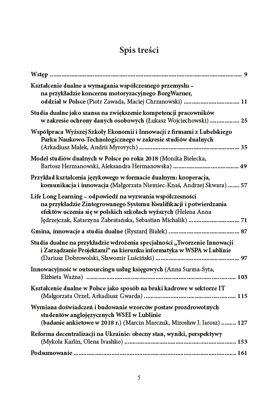 STUDIA DUALNE SZANSĄ NA WDRAŻANIE INNOWACJI I ROZWÓJ GOSPODARKI (Otwarty dostęp) - obrazek 4