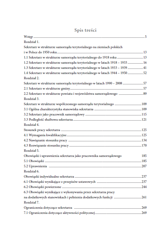 POZYCJA PRAWNA SEKRETARZA JEDNOSTKI SAMORZĄDU TERYTORIALNEGO W POLSCE - obrazek 4