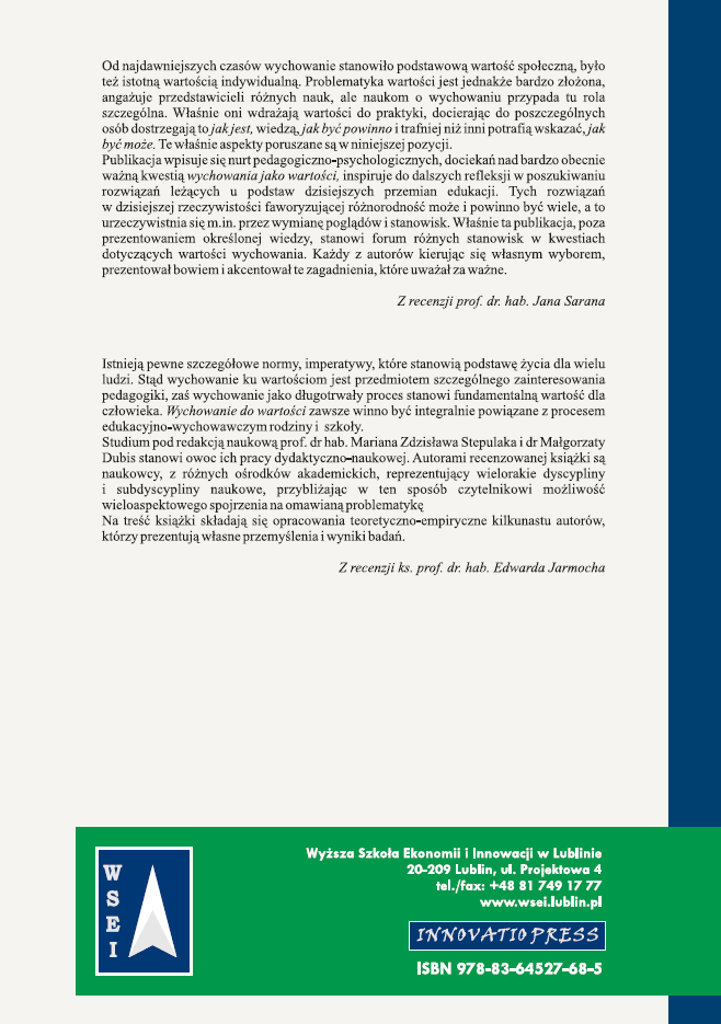 WYCHOWANIE JAKO WARTOŚĆ - obrazek 6