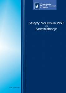 zn_administracja Zeszyty Naukowe WSEI administracja