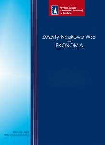 zn ekonomia 3 (1-2011) Zeszyty Naukowe WSEI ekonomia