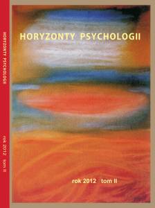 Horyzonty Psychologii 2012 okładka