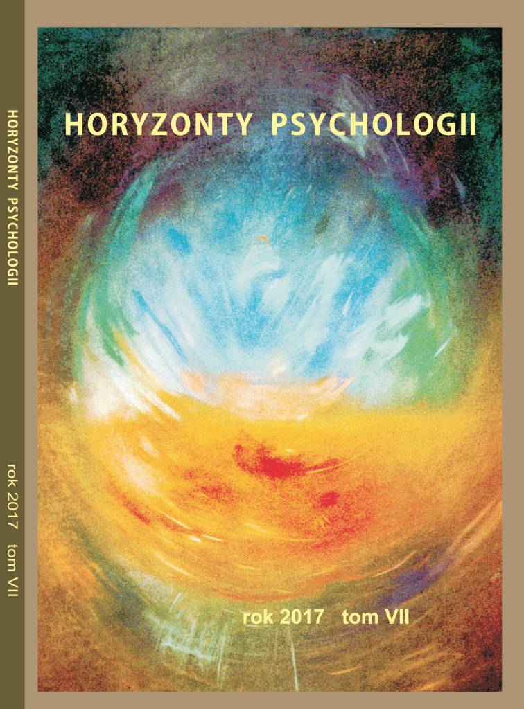 Horyzonty Psychologii 2017 okładka