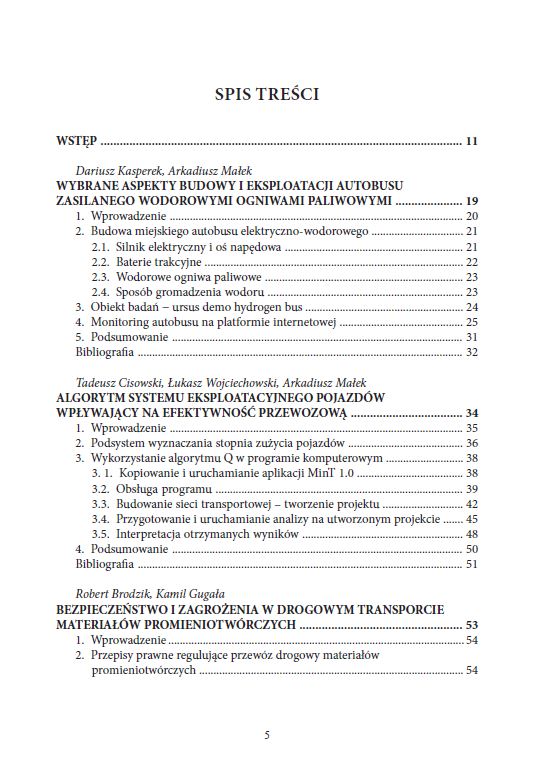 NOWE ROZWIĄZANIA TECHNICZNE, ORGANIZACYJNE I INFORMATYCZNE W TRANSPORCIE (e-book) - obrazek 4