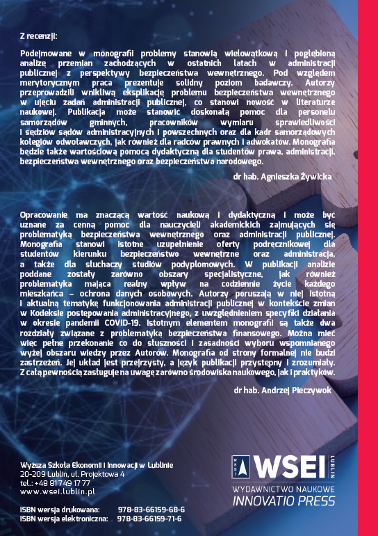 Bezpieczeństwo wewnętrzne na tle zmian w administracji publicznej (e-book) - obrazek 8