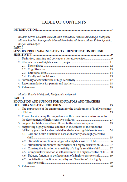 Supporting the development of Highly Sensitive Children ANG (otwarty dostęp) - obrazek 4