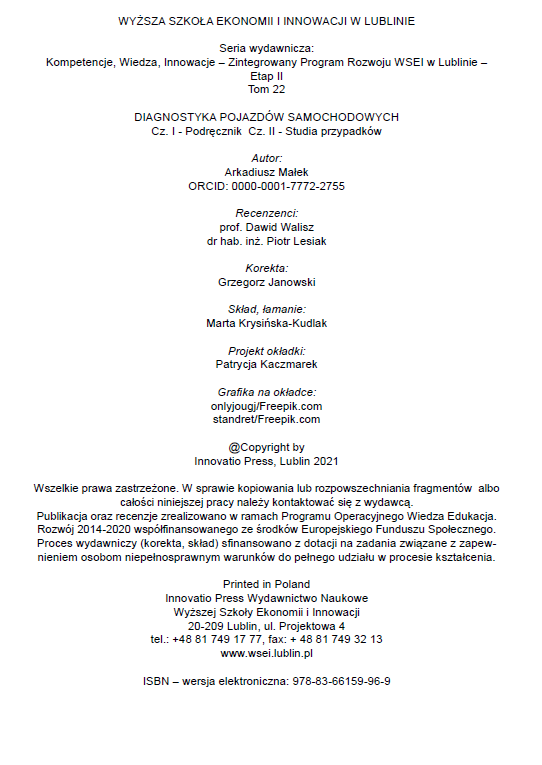 T.22 DIAGNOSTYKA POJAZDÓW SAMOCHODOWYCH (e-book) - obrazek 2
