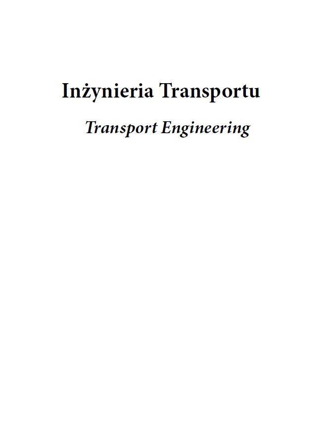 INŻYNIERIA TRANSPORTU (e-book) - obrazek 2