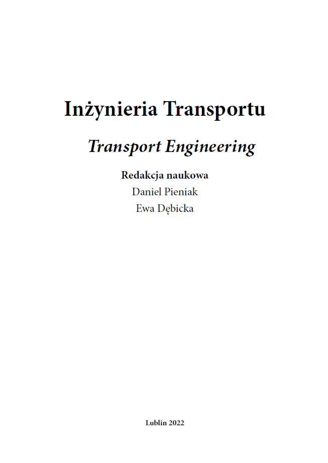 INŻYNIERIA TRANSPORTU (e-book) - obrazek 3