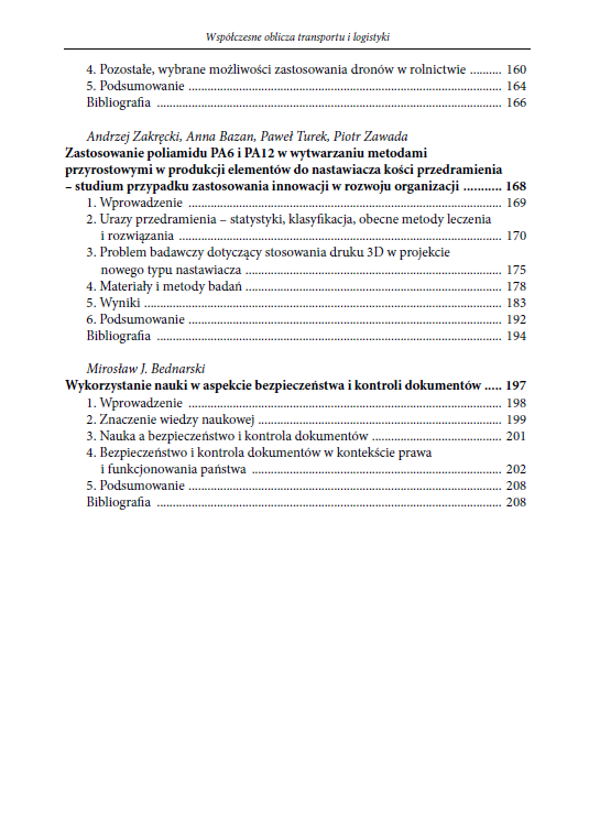 WSPÓŁCZESNE OBLICZA TRANSPORTU I LOGISTYKI (e-book) - obrazek 7