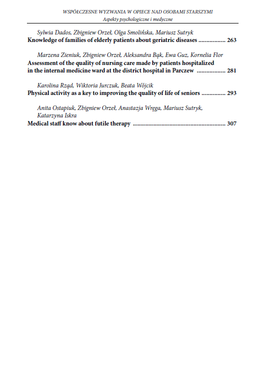 Współczesne wyzwania w opiece nad osobami starszymi. Aspekty psychologiczne i medyczne (e-book) - obrazek 12
