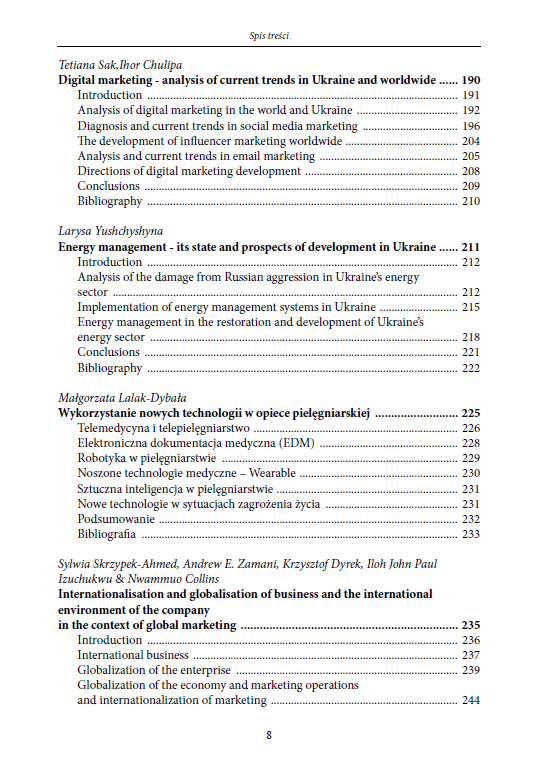 CONTEMPORARY TRENDS AND CHALLENGES OF ENTREPRENEURSHIP, SECURITY AND LOGISTICS - EDUCATION AND R&D AS A POLISH EXPORT COMMODITY (e-book) - obrazek 8
