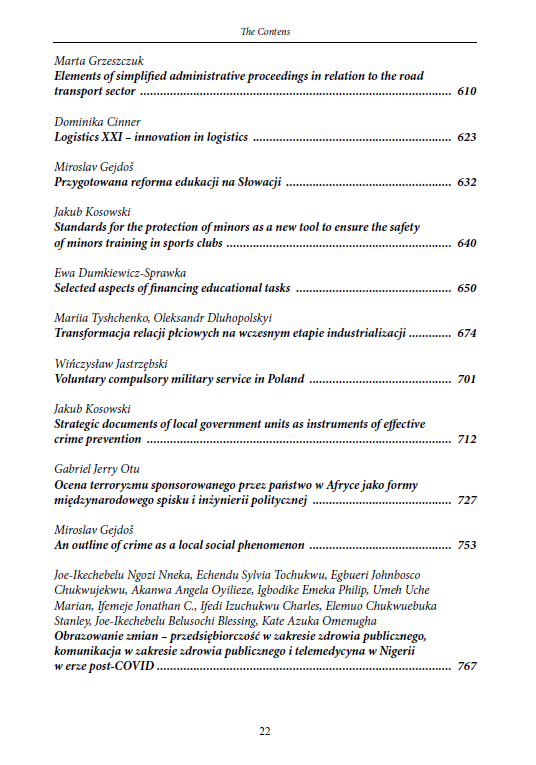 CONTEMPORARY TRENDS AND CHALLENGES OF ENTREPRENEURSHIP, SECURITY AND LOGISTICS - EDUCATION AND R&D AS A POLISH EXPORT COMMODITY (e-book) - obrazek 22