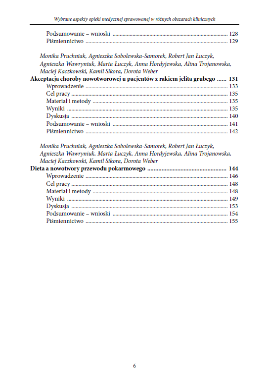 Wybrane aspekty opieki medycznej sprawowanej w różnych obszarach klinicznych (e-book) - obrazek 7