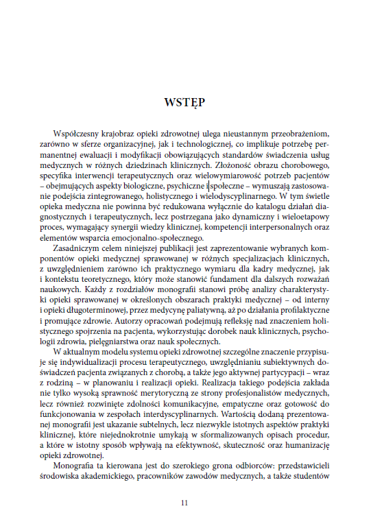 Wybrane aspekty opieki medycznej sprawowanej w różnych obszarach klinicznych (e-book) - obrazek 8