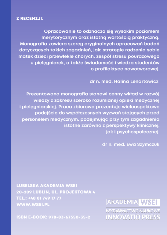 Wybrane aspekty opieki medycznej sprawowanej w różnych obszarach klinicznych (e-book) - obrazek 10
