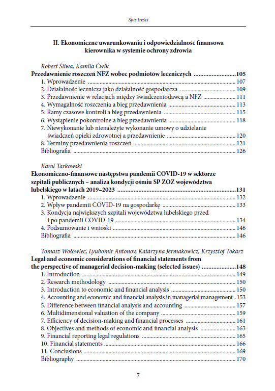 OCHRONA ZDROWIA W TRYBACH SYSTEMU. Gra interesów, wartości i odpowiedzialności na styku prawa, ekonomii i organizacji (e-book) - obrazek 7
