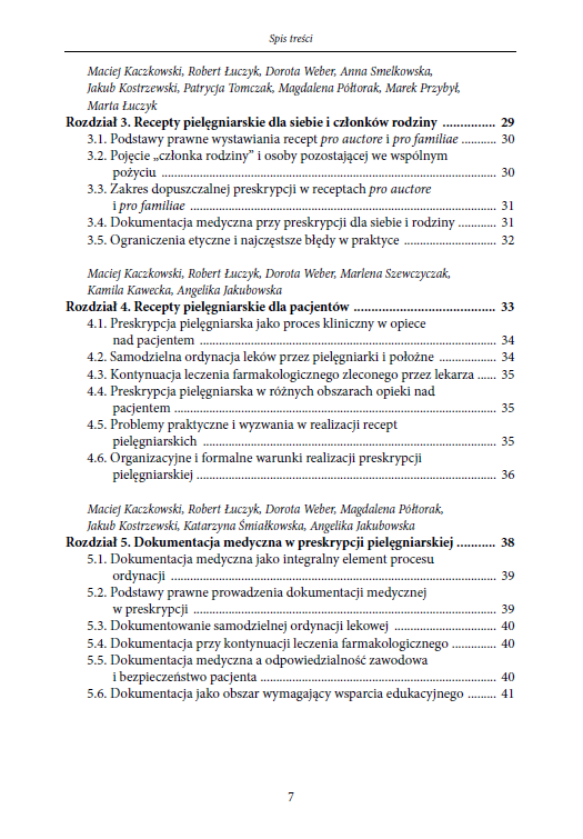 Preskrypcja pielęgniarska w systemie ochrony zdrowia. Perspektywa prawna, kliniczna i bezpieczeństwo pacjenta (e-book) - obrazek 8